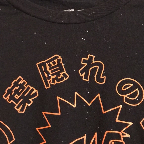 Naruto Shippuden 20th Anniversary graphic T shirt size Medium black with orange - Picture 6 of 10